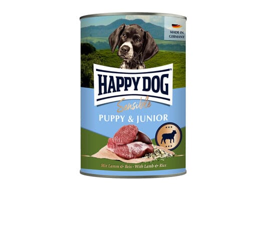 Puppy Junior Lamb Wet Dog Food Happy Dog Ireland - Main Image